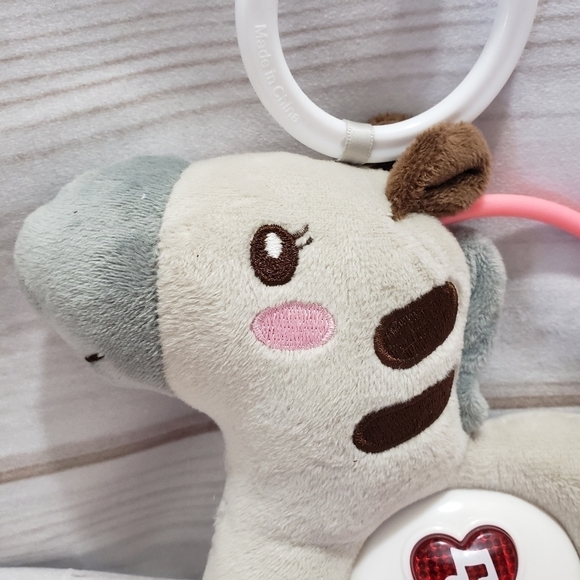 Moni Zebra Plush Musical Toy Soother Teether Sensory Embroidered 7 Inch - Picture 2 of 8